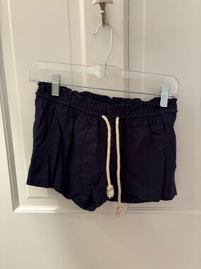 Roxy Navy Casual Drawstring Athletic Shorts